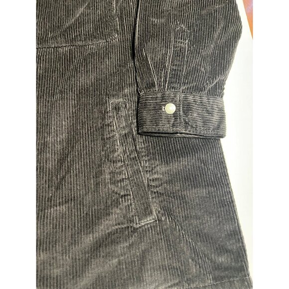 Arizona Mens Corduroy Long Sleeve Shirt Jacket 3XL Black Big & Tall 100% Cotton - Picture 7 of 15